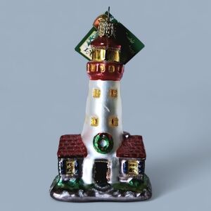 Old World Christmas Lighthouse Glass Ornament